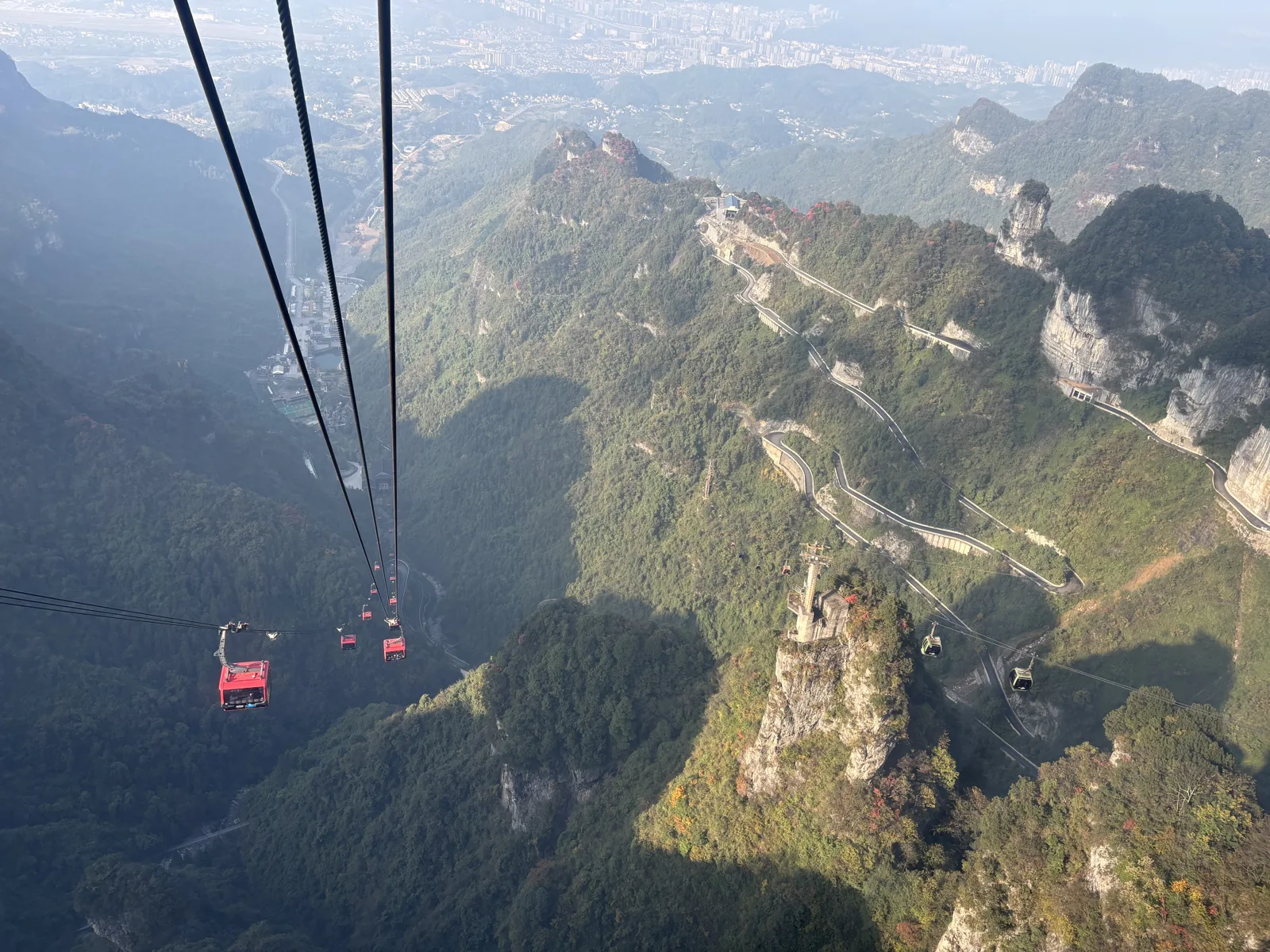 Record-Breaking Cable Car at Tianmen Mountain